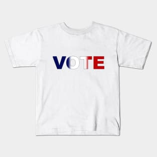 Vote Red White and Blue Soft Gradient Blend Kids T-Shirt